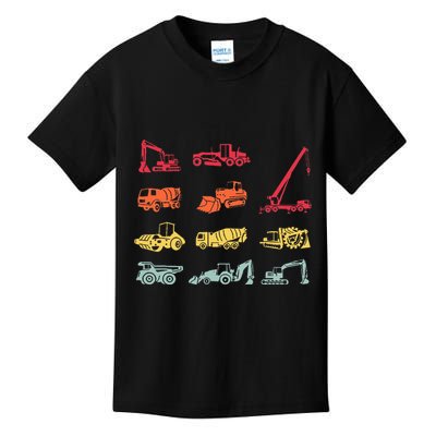 Construction Equipment Heavy Equipment Operator Kids T-Shirt