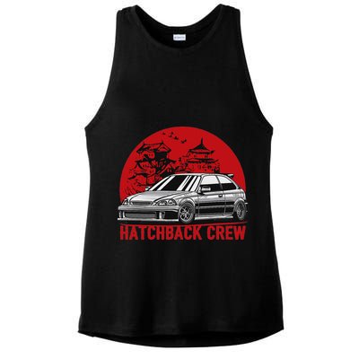 Civic Ek Hatchback Type R Japanese Car Ladies PosiCharge Tri-Blend Wicking Tank