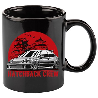 Civic Ek Hatchback Type R Japanese Car 11oz C Handle Ceramic Mug