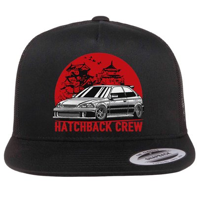 Civic Ek Hatchback Type R Japanese Car Flat Bill Trucker Hat