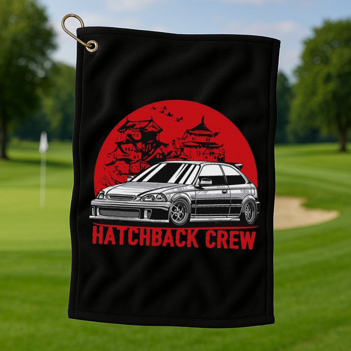 Civic Ek Hatchback Type R Japanese Car Golf Towel