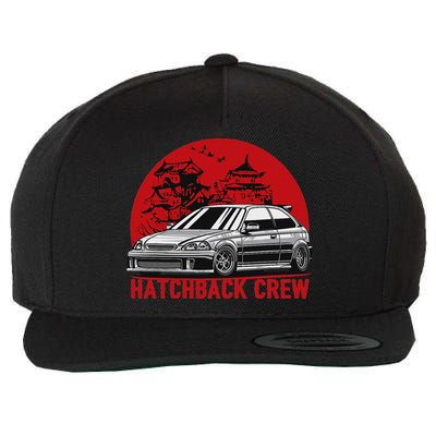 Civic Ek Hatchback Type R Japanese Car Wool Snapback Cap
