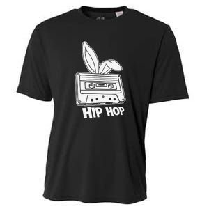 Cassette Easter Hip Hop Happy Easter Cute Ears Bunny Girl Women Cooling Performance Crew T-Shirt