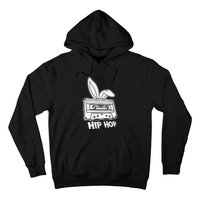 Cassette Easter Hip Hop Happy Easter Cute Ears Bunny Girl Women Hoodie