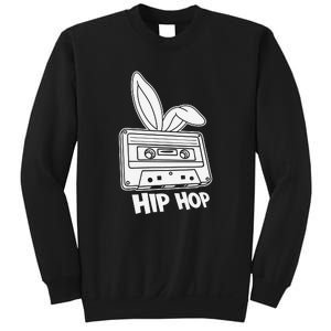 Cassette Easter Hip Hop Happy Easter Cute Ears Bunny Girl Women Sweatshirt