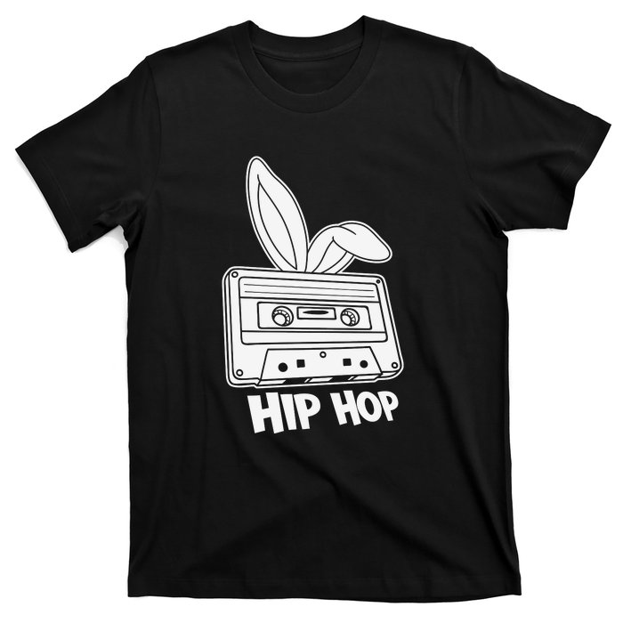 Cassette Easter Hip Hop Happy Easter Cute Ears Bunny Girl Women T-Shirt