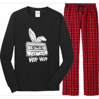 Cassette Easter Hip Hop Happy Easter Cute Ears Bunny Girl Women Long Sleeve Pajama Set