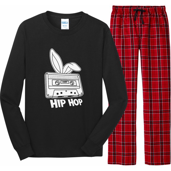 Cassette Easter Hip Hop Happy Easter Cute Ears Bunny Girl Women Long Sleeve Pajama Set