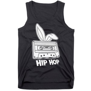 Cassette Easter Hip Hop Happy Easter Cute Ears Bunny Girl Women Tank Top