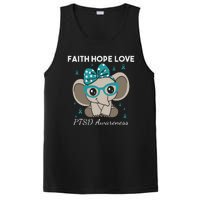 Cute Elephant I Have PTSD Awareness PTSD Awareness Hope Support Love PosiCharge Competitor Tank