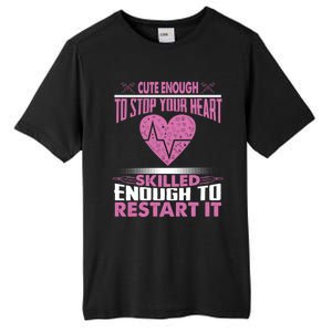 Cardiac Er Icu Hot Nurse Funny Sexy Gift Cardiology Nurse Great Gift Tall Fusion ChromaSoft Performance T-Shirt