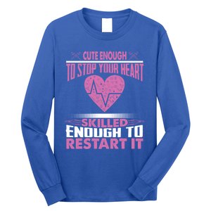 Cardiac Er Icu Hot Nurse Funny Sexy Gift Cardiology Nurse Great Gift Long Sleeve Shirt