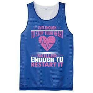 Cardiac Er Icu Hot Nurse Funny Sexy Gift Cardiology Nurse Great Gift Mesh Reversible Basketball Jersey Tank