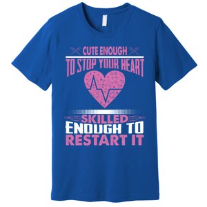 Cardiac Er Icu Hot Nurse Funny Sexy Gift Cardiology Nurse Great Gift Premium T-Shirt