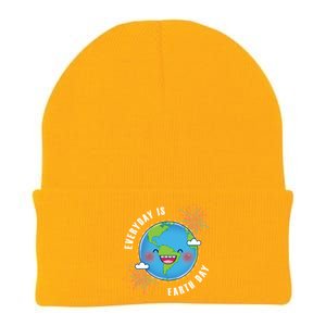 Cute Everyday Is Earth Day Climate Change Awareness Gift Knit Cap Winter Beanie