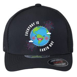 Cute Everyday Is Earth Day Climate Change Awareness Gift Flexfit Unipanel Trucker Cap