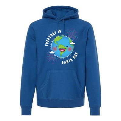 Cute Everyday Is Earth Day Climate Change Awareness Gift Premium Hoodie