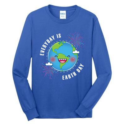 Cute Everyday Is Earth Day Climate Change Awareness Gift Tall Long Sleeve T-Shirt