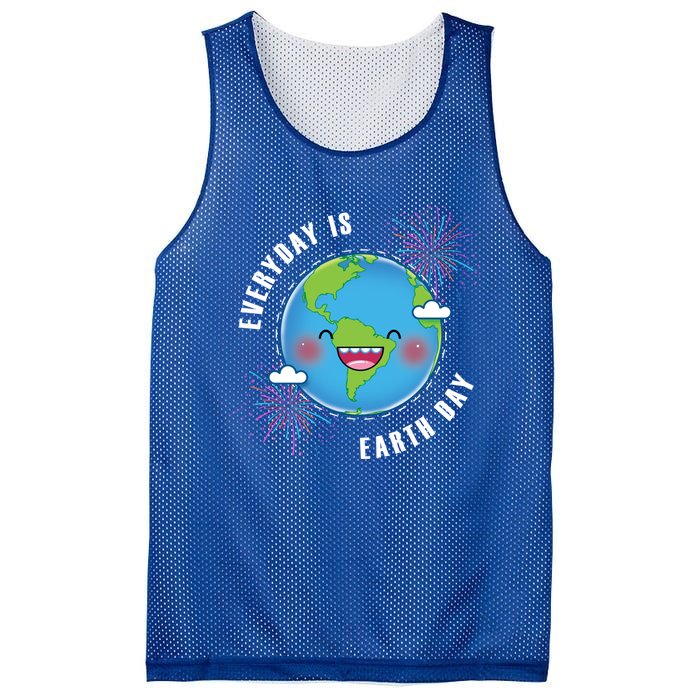 Cute Everyday Is Earth Day Climate Change Awareness Gift Mesh Reversible Basketball Jersey Tank