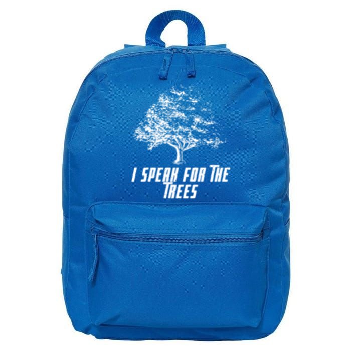 Cute Earth I Speak For The Trees Environt Nature Lover Gift 16 in Basic Backpack