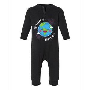 Cute Everyday Is Earth Day Climate Change Awareness Gift Infant Fleece One Piece