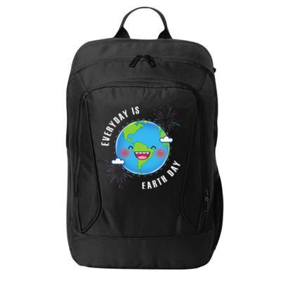 Cute Everyday Is Earth Day Climate Change Awareness Gift City Backpack