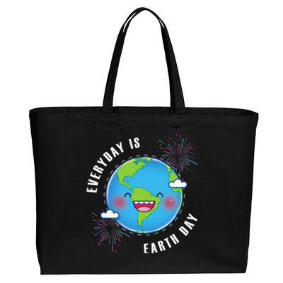 Cute Everyday Is Earth Day Climate Change Awareness Gift Cotton Canvas Jumbo Tote