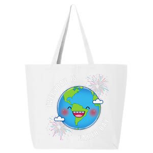 Cute Everyday Is Earth Day Climate Change Awareness Gift 25L Jumbo Tote