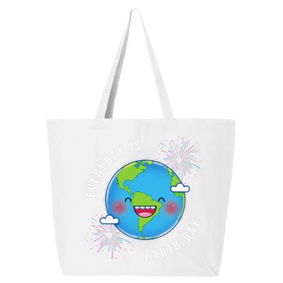 Cute Everyday Is Earth Day Climate Change Awareness Gift 25L Jumbo Tote