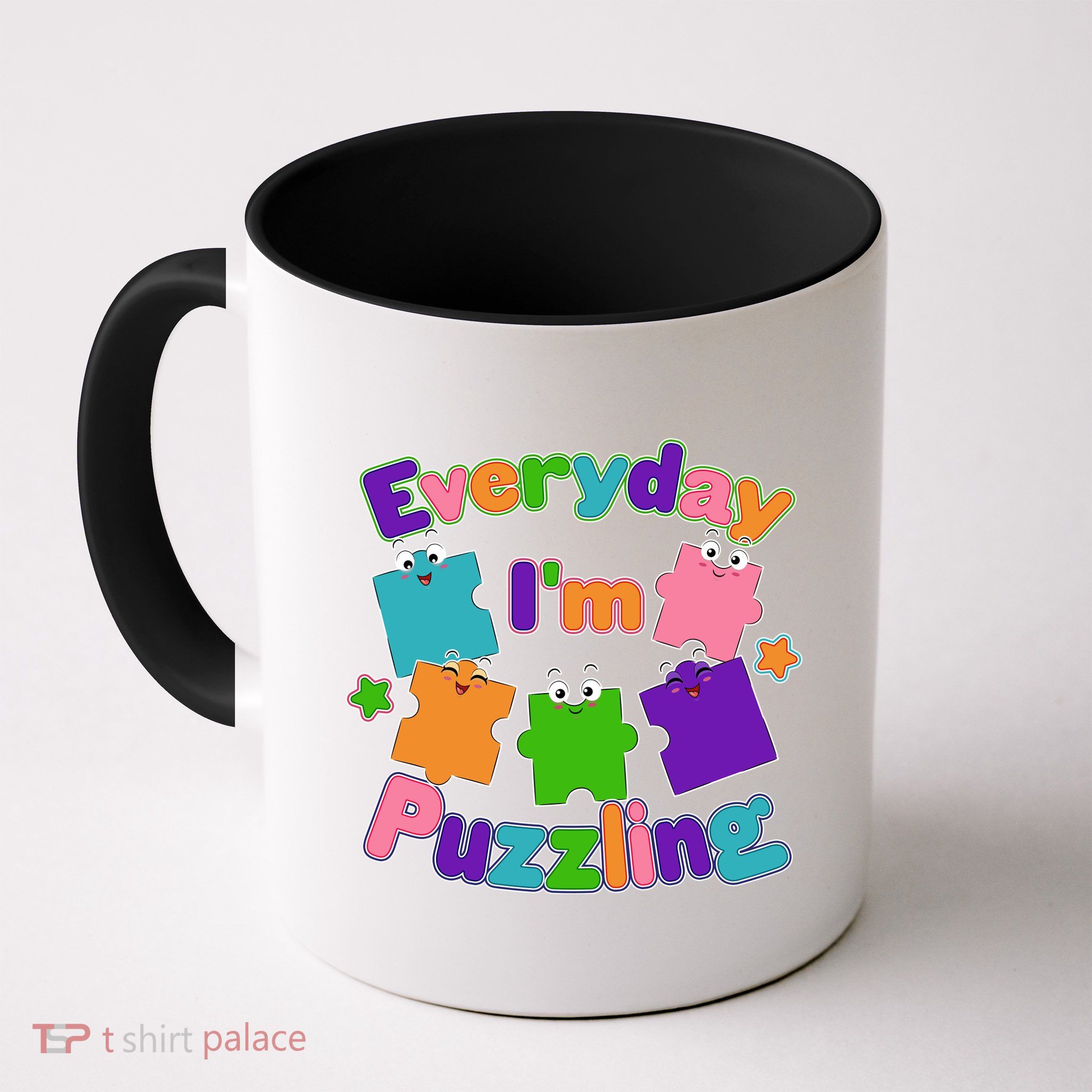 Cute Everyday I'm Puzzling Autism Awareness Mug