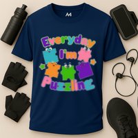 Cute Everyday I'm Puzzling Autism Awareness Cooling Performance Crew T-Shirt