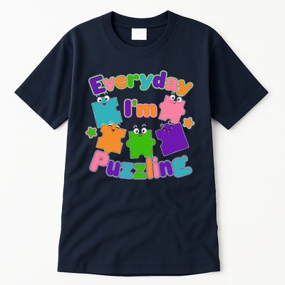 Cute Everyday I'm Puzzling Autism Awareness Tall T-Shirt