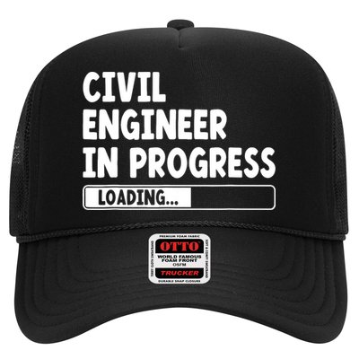 Civil Engineer In Progress Engineering Funny Civil Engineer Trucker Hat