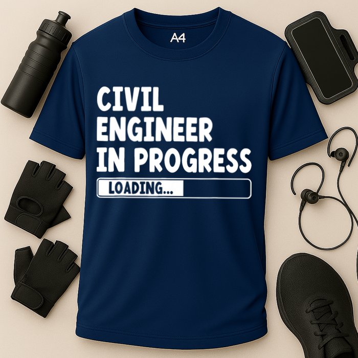 Civil Engineer In Progress Engineering Funny Civil Engineer Performance Shirt