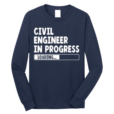 Civil Engineer In Progress Engineering Funny Civil Engineer Long Sleeve Shirt