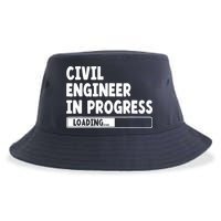 Civil Engineer In Progress Engineering Funny Civil Engineer Sustainable Bucket Hat