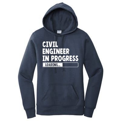 Civil Engineer In Progress Engineering Funny Civil Engineer Women's Pullover Hoodie