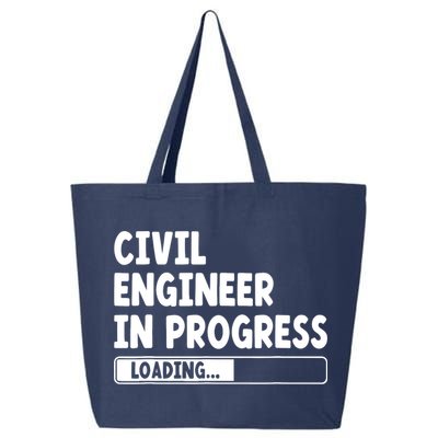 Civil Engineer In Progress Engineering Funny Civil Engineer 25L Jumbo Tote