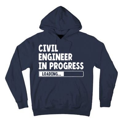 Civil Engineer In Progress Engineering Funny Civil Engineer Tall Hoodie