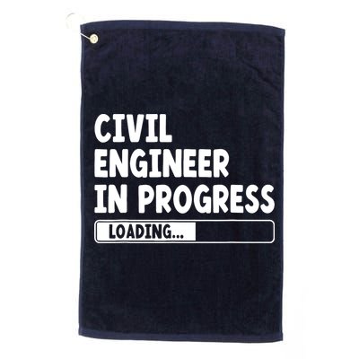 Civil Engineer In Progress Engineering Funny Civil Engineer Golf Towel