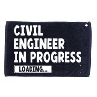 Civil Engineer In Progress Engineering Funny Civil Engineer Grommeted Golf Towel