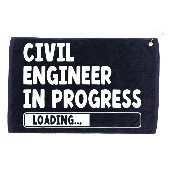 Civil Engineer In Progress Engineering Funny Civil Engineer Grommeted Golf Towel