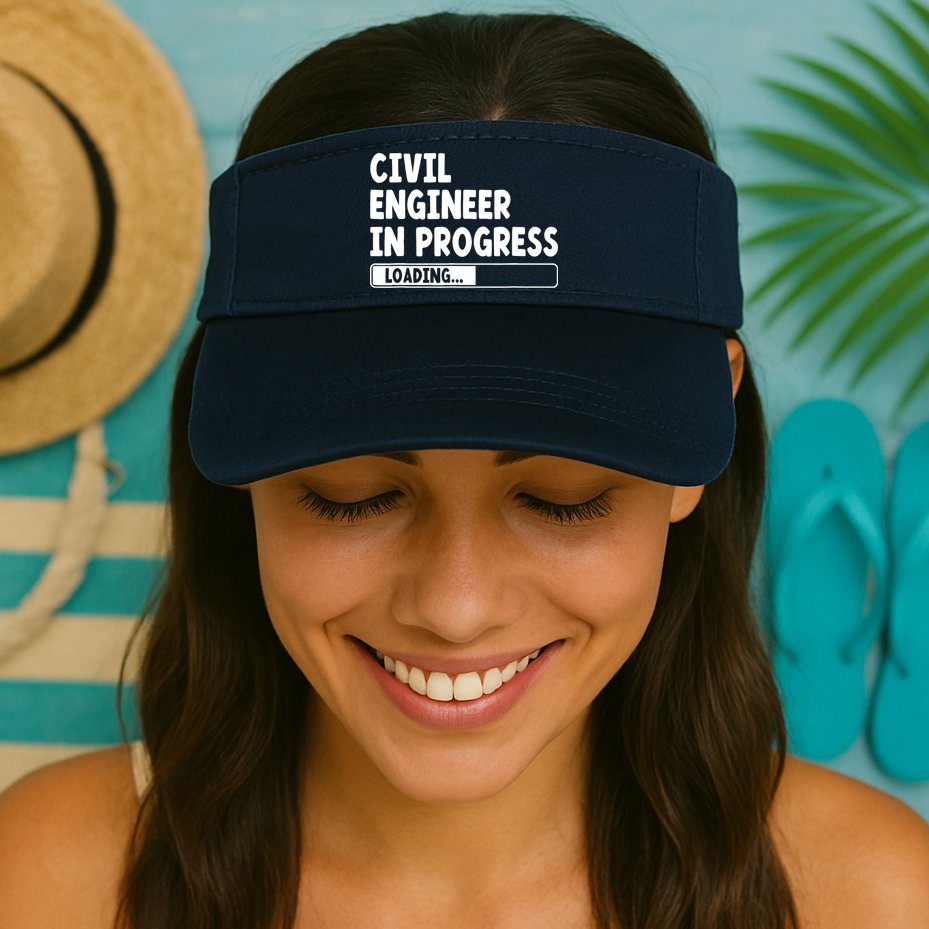 Civil Engineer In Progress Engineering Funny Civil Engineer Visor