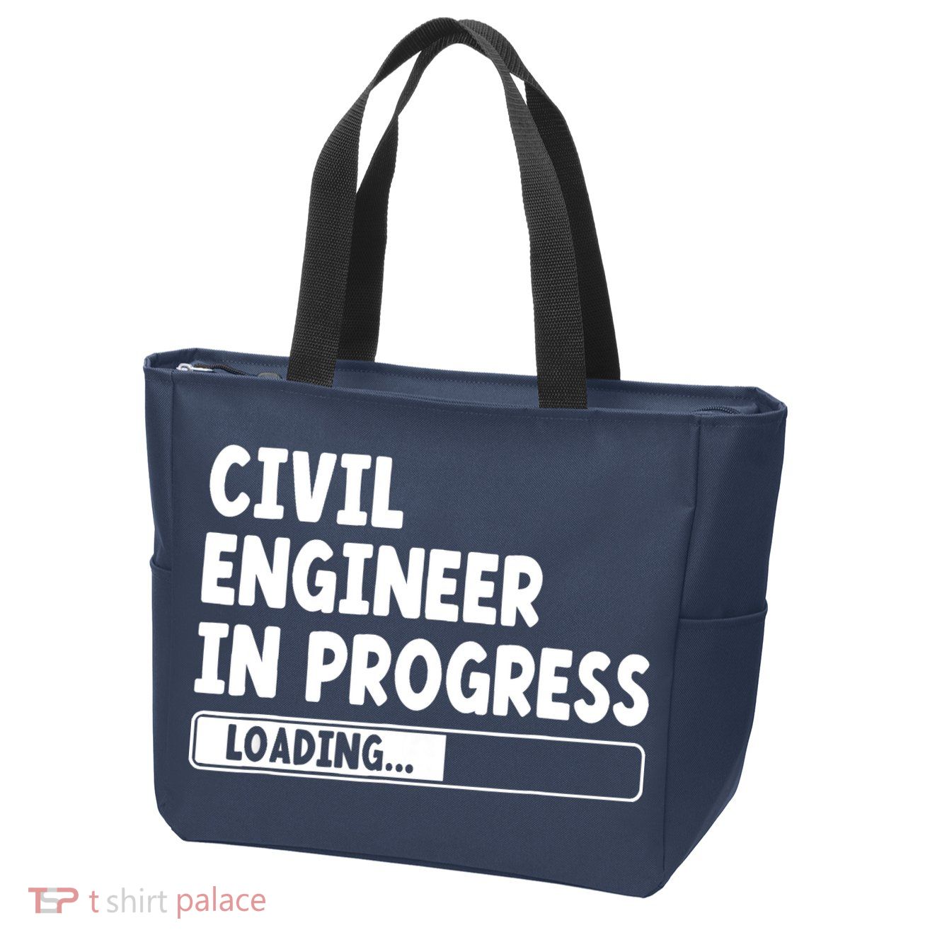 Civil Engineer In Progress Engineering Funny Civil Engineer Zip Tote Bag