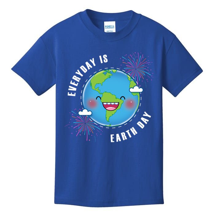 Cute Everyday Is Earth Day Climate Change Awareness Gift Kids T-Shirt