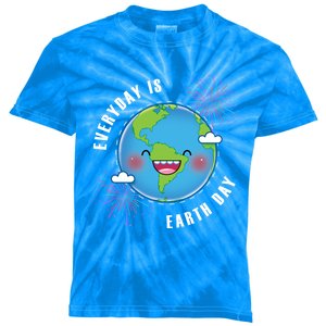 Cute Everyday Is Earth Day Climate Change Awareness Gift Kids Tie-Dye T-Shirt