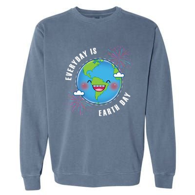 Cute Everyday Is Earth Day Climate Change Awareness Gift Garment-Dyed Sweatshirt