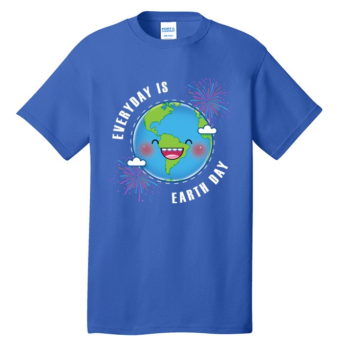 Cute Everyday Is Earth Day Climate Change Awareness Gift Tall T-Shirt