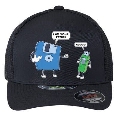 Computer Engineering I Men Father Son Floppy Disk Engineer Short Sleeve Flexfit Unipanel Trucker Cap
