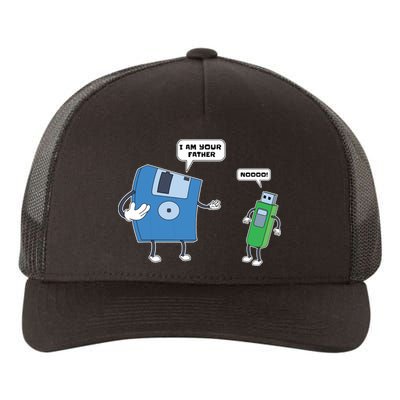 Computer Engineering I Men Father Son Floppy Disk Engineer Short Sleeve Yupoong Adult 5-Panel Trucker Hat